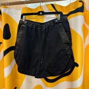 Free People Movement Stylish Black Women's Shorts
